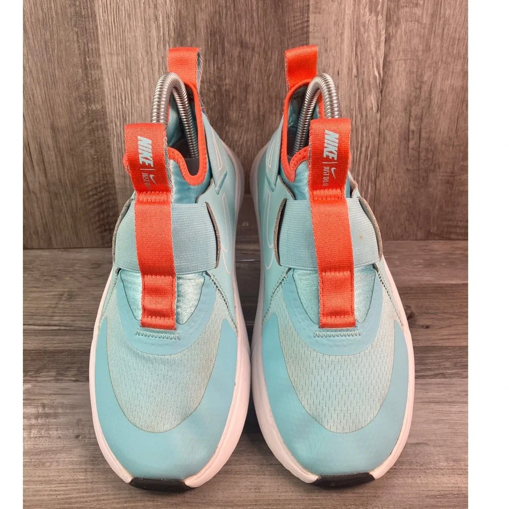 Nike Flex Plus GS Glacier Blue Orange Running Shoes CW7415-402 Youth Size 4Y